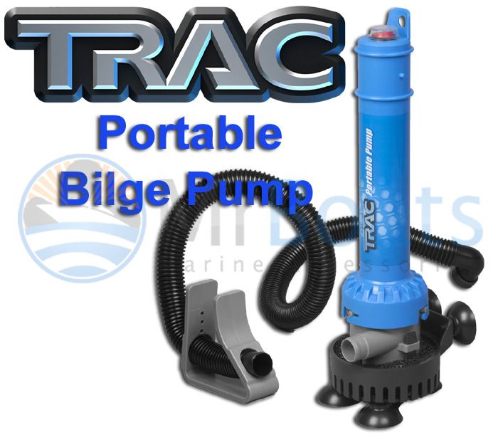 TRAC Portable Boat Bilge Pump. Submersible 250GPH Flow. Extremely easy